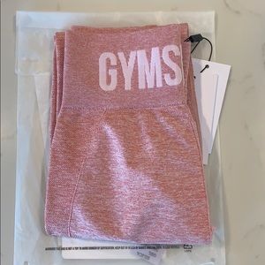 High Waisted Flex Legging - Blush/White - Size S